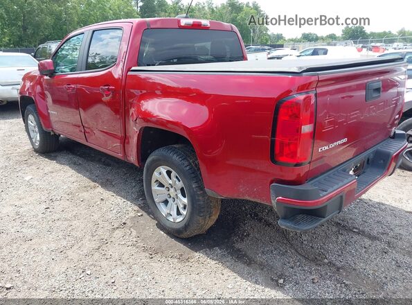1GCGSCEN8M1128548 2021 CHEVROLET COLORADO Red Trasero izquierdo