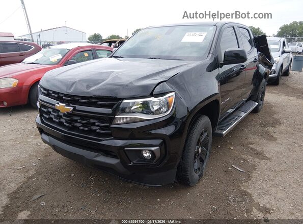 1GCGSCEN8N1302734 2022 CHEVROLET COLORADO Черный Передняя левая четверть