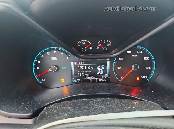 1GCGSCEN9H1305209 2017 CHEVROLET COLORADO Red Instrument cluster view