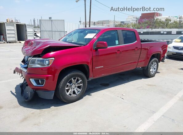 1GCGSCEN9J1117229 2018 CHEVROLET COLORADO Maroon Vista tres cuartos delantera izquierda