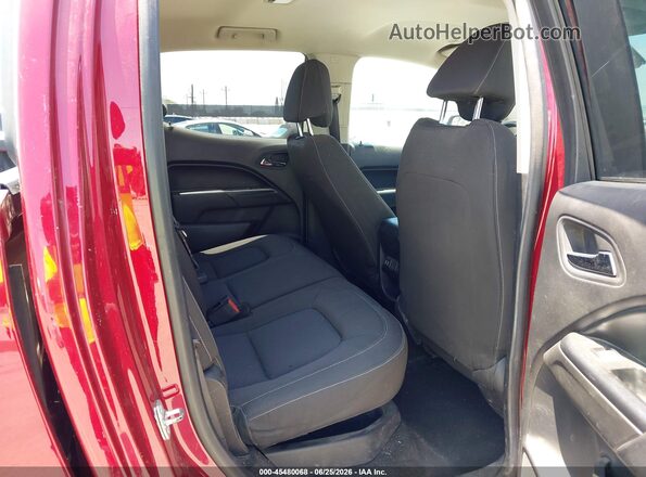 1GCGSCEN9J1117229 2018 CHEVROLET COLORADO Maroon Vista de la etiqueta del VIN