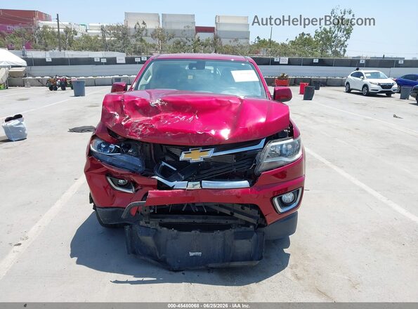 1GCGSCEN9J1117229 2018 CHEVROLET COLORADO Maroon Vista del cuadro de instrumentos