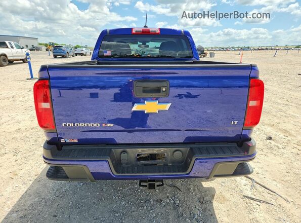 1GCGSCENXH1239589 2017 CHEVROLET COLORADO Blue Вид ззаду