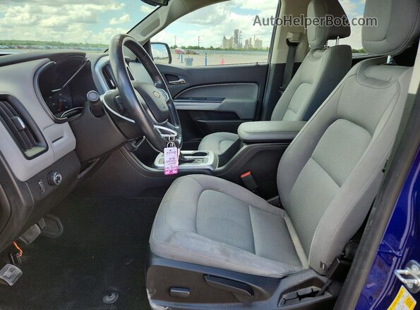 1GCGSCENXH1239589 2017 CHEVROLET COLORADO Blue Вид салону спереду