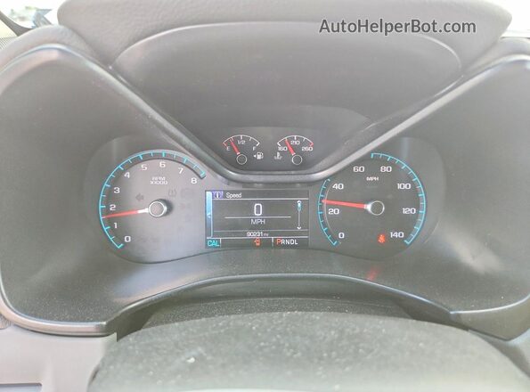 1GCGSCENXH1239589 2017 CHEVROLET COLORADO Blue Вид щитка приладів