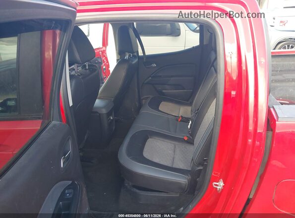1GCGSDE36G1349588 2016 CHEVROLET COLORADO Red Widok naklejki z numerem VIN