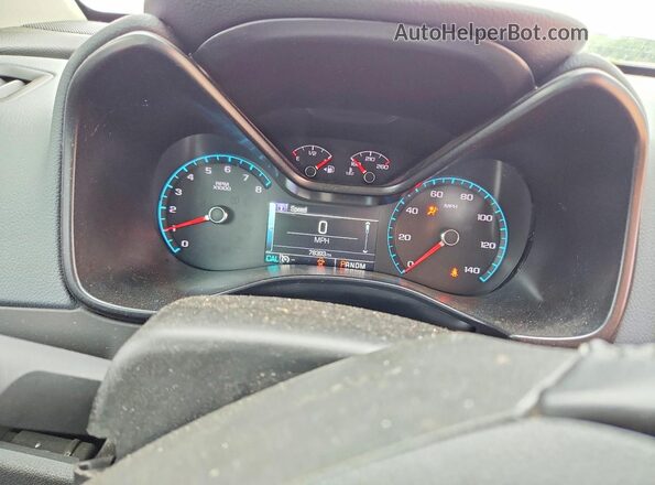1GCGSDE38G1345686 2016 CHEVROLET COLORADO Silver ხელსაწყოთა პანელის ხედი