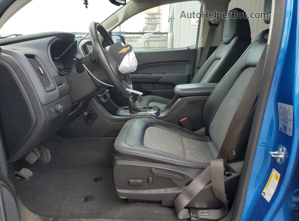 1GCGSDEN6N1214156 2022 CHEVROLET COLORADO Blue Widok wnętrza z przodu
