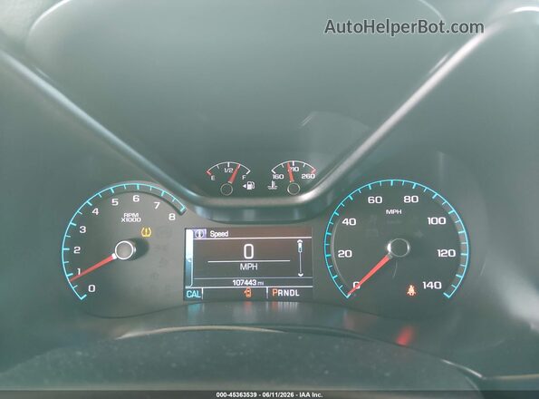 1GCGSDENXH1303295 2017 CHEVROLET COLORADO Silver Հետևի նստատեղերի տեսք