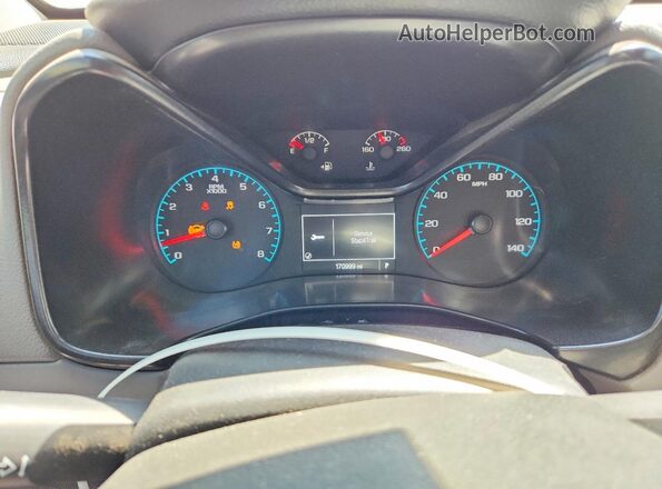 1GCGTBE31G1115845 2016 CHEVROLET COLORADO White Instrument cluster view