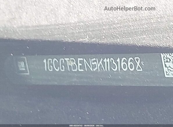 1GCGTBEN5K1131668 2019 CHEVROLET COLORADO White 