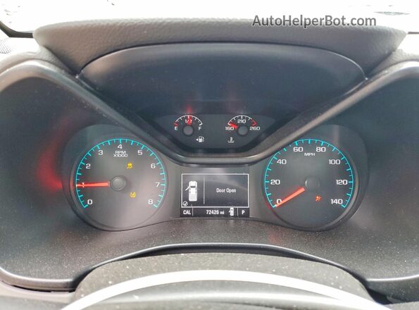 1GCGTBEN5K1214422 2019 CHEVROLET COLORADO Черный Вид щитка приборов