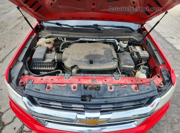 1GCGTBEN8H1255166 2017 CHEVROLET COLORADO Red Vista interior trasera