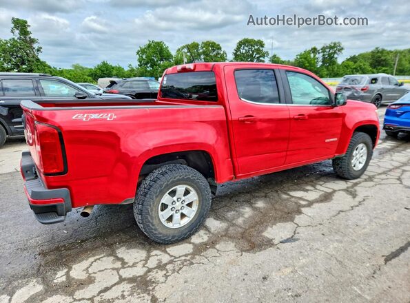 1GCGTBEN8H1255166 2017 CHEVROLET COLORADO Red Trasero derecho