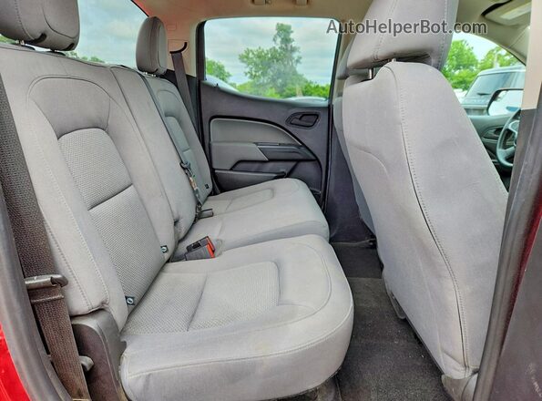 1GCGTBEN8H1255166 2017 CHEVROLET COLORADO Red Vista de los asientos traseros