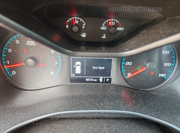1GCGTBENXJ1152367 2018 CHEVROLET COLORADO Black Вид щитка приладів