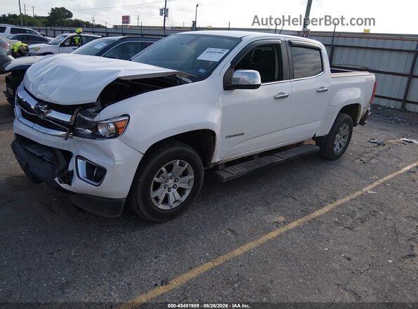 1GCGTCE38G1371082 2016 CHEVROLET COLORADO White წინა მარცხენა ხედი სამი მეოთხედიდან
