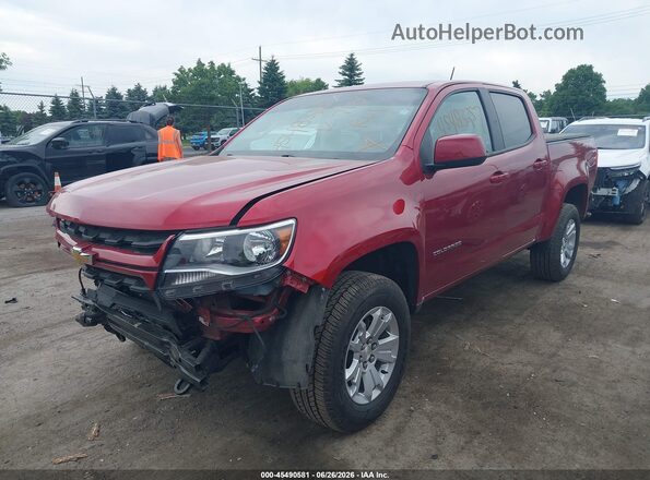 1GCGTCEN3M1297180 2021 CHEVROLET COLORADO Red Przód lewy