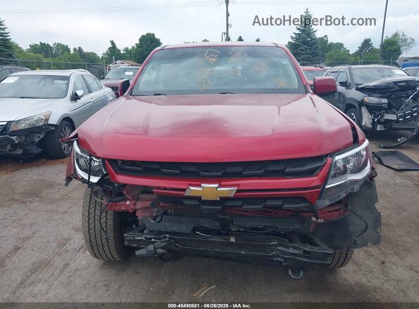 1GCGTCEN3M1297180 2021 CHEVROLET COLORADO Red Widok zestawu wskaźników