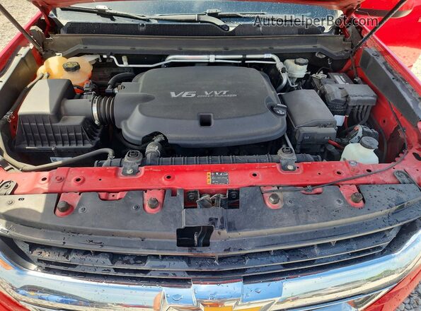 1GCGTCEN6J1102183 2018 CHEVROLET COLORADO Red Widok wnętrza z tyłu