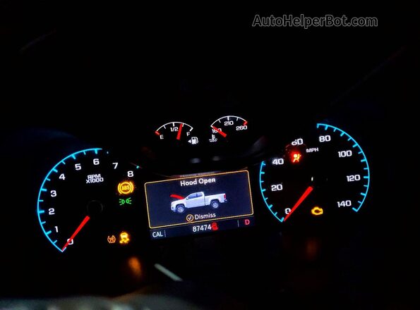 1GCGTCEN8K1247033 2019 CHEVROLET COLORADO Gray Вид щитка приладів