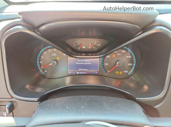 1GCGTCEN9K1113731 2019 CHEVROLET COLORADO Black ხელსაწყოთა პანელის ხედი