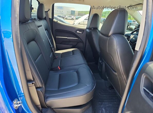 1GCGTCENXM1297905 2021 CHEVROLET COLORADO Blue Вид задніх сидінь