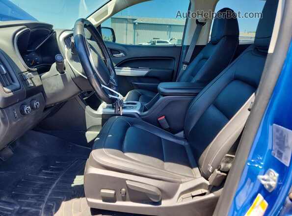 1GCGTCENXM1297905 2021 CHEVROLET COLORADO Blue Вид салону спереду