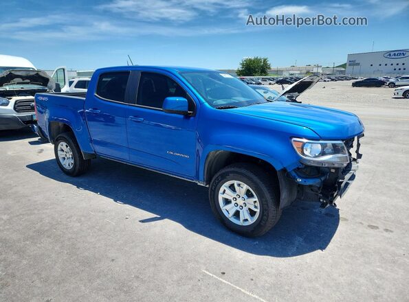 1GCGTCENXM1297905 2021 CHEVROLET COLORADO Blue Передня права чверть
