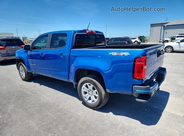 1GCGTCENXM1297905 2021 CHEVROLET COLORADO Blue Задня ліва чверть
