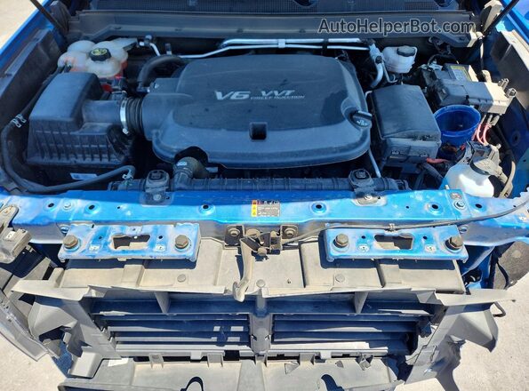 1GCGTCENXM1297905 2021 CHEVROLET COLORADO Blue Вид задньої частини салону
