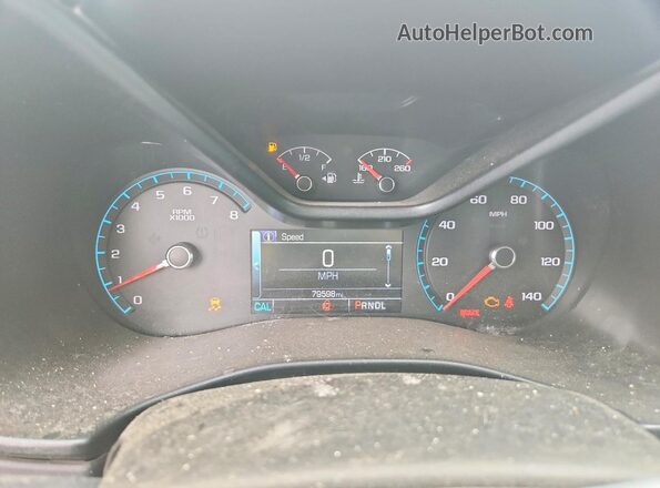 1GCGTDEN0J1214029 2018 CHEVROLET COLORADO Темно-бордовый Вид щитка приборов