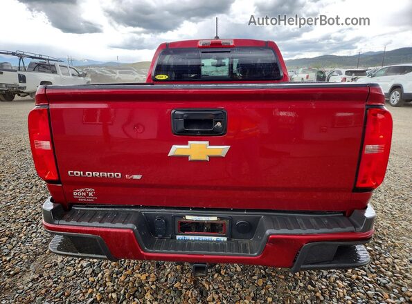 1GCGTDEN0J1214029 2018 CHEVROLET COLORADO Темно-бордовый Вид сзади