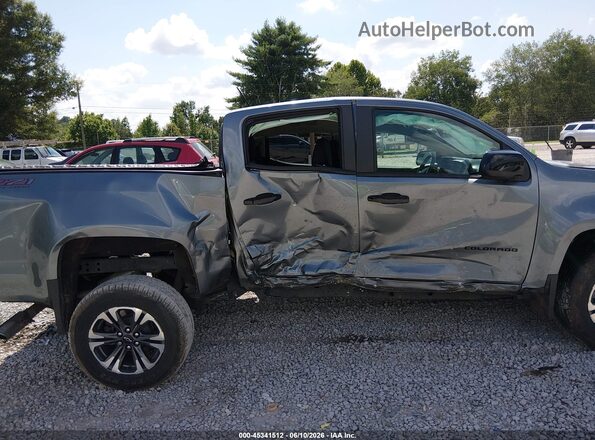 1GCGTDEN0M1279399 2021 CHEVROLET COLORADO Gray Front view
