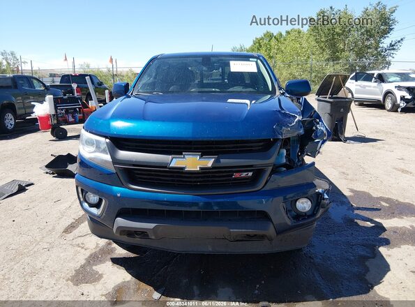1GCGTDEN1K1127905 2019 CHEVROLET COLORADO Blue Widok zestawu wskaźników