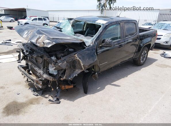 1GCGTDEN1M1186598 2021 CHEVROLET COLORADO Black Առջևի ձախ երեք քառորդ տեսարան
