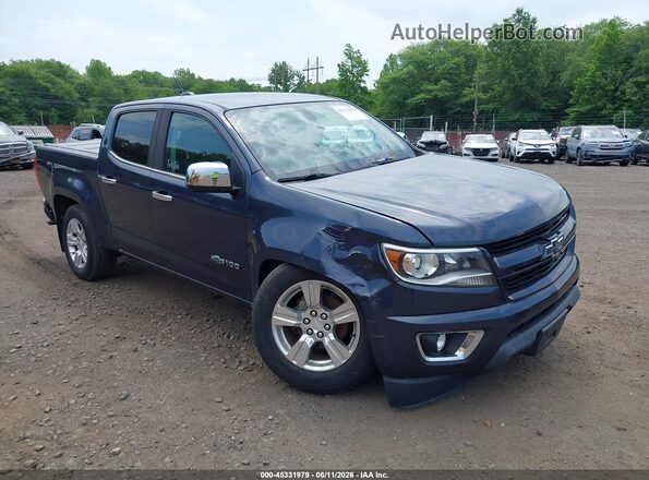 1GCGTDEN2J1238431 2018 CHEVROLET COLORADO Blue Front view