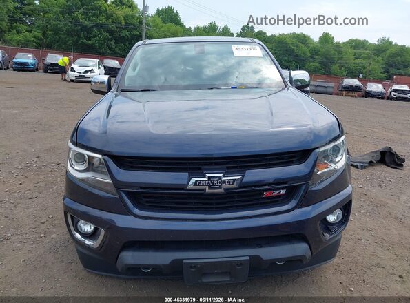 1GCGTDEN2J1238431 2018 CHEVROLET COLORADO Blue Instrument cluster view