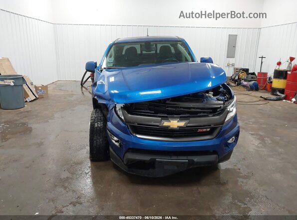 1GCGTDEN2J1323107 2018 CHEVROLET COLORADO Blue Սարքավորումների վահանակի տեսք