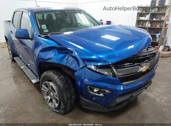1GCGTDEN2J1323107 2018 CHEVROLET COLORADO Blue Դիմացի տեսք