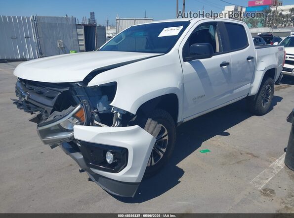 1GCGTDEN2M1281168 2021 CHEVROLET COLORADO White წინა მარცხენა ხედი სამი მეოთხედიდან