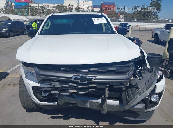 1GCGTDEN2M1281168 2021 CHEVROLET COLORADO White წინა პანელის ხედი