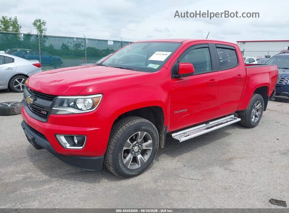 1GCGTDEN4J1183738 2018 CHEVROLET COLORADO Red Առջևի ձախ երեք քառորդ տեսարան