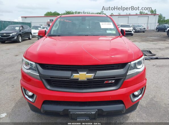 1GCGTDEN4J1183738 2018 CHEVROLET COLORADO Red Սարքավորումների վահանակի տեսք