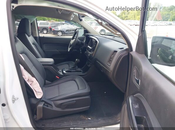 1GCGTDEN6M1142256 2021 CHEVROLET COLORADO White Widok wnętrza z przodu