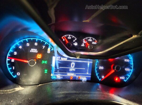 1GCGTDEN7J1319781 2018 CHEVROLET COLORADO Blue Սարքավորումների վահանակի տեսք