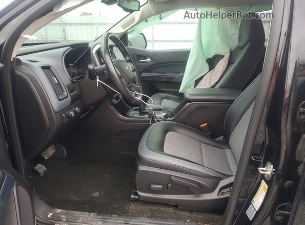 1GCGTDEN8H1161347 2017 CHEVROLET COLORADO Черный Вид салона спереди
