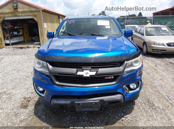 1GCGTDEN8J1228390 2018 CHEVROLET COLORADO Синий Вид щитка приборов