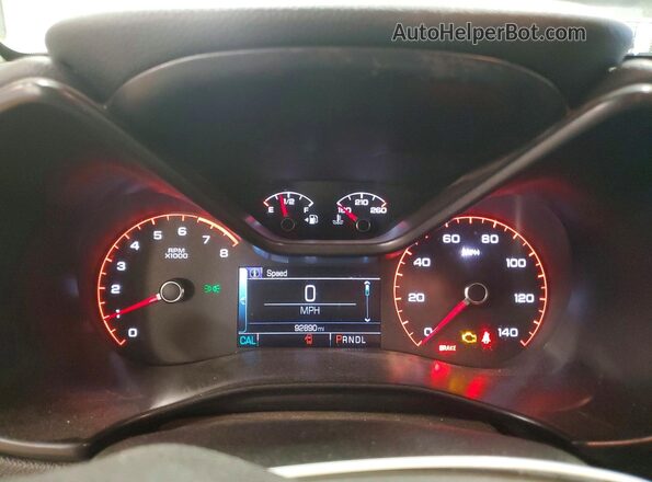 1GCGTDENXH1252006 2017 CHEVROLET COLORADO Silver ხელსაწყოთა პანელის ხედი