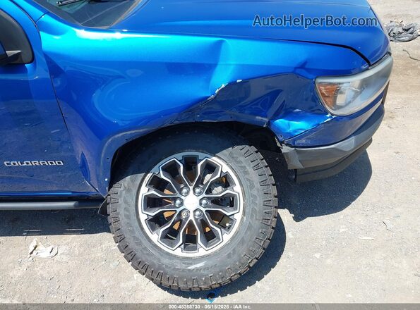 1GCGTEEN2J1239004 2018 CHEVROLET COLORADO Blue Դիմացի տեսք